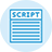 Script logo